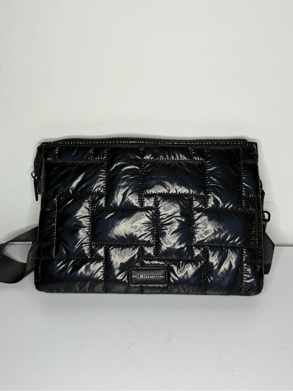 BCBGeneration Black Quilted Crossbody Bag
